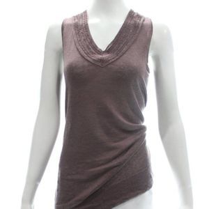 CHRISTOPHER FISCHER SLEEVELESS SHEER SWEATER WITH